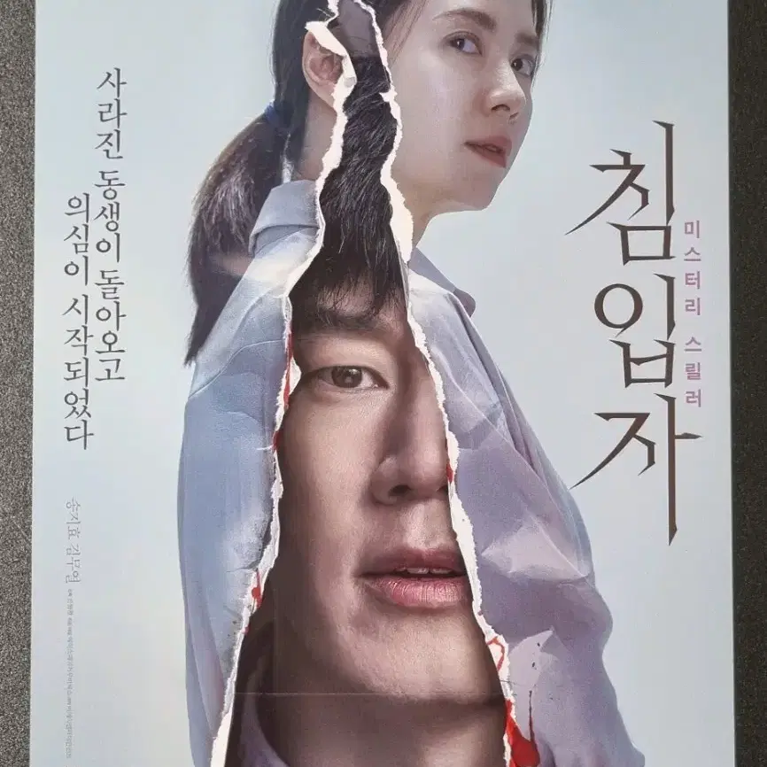 [영화팜플렛] 침입자 B (2019) 송지효 김무열 영화전단지