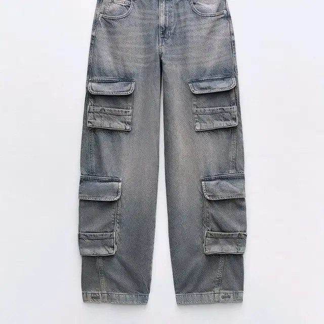 zara 자라 jeans TRF cargo 미드라이즈