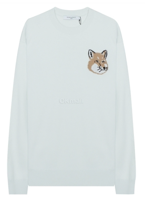 Maison Kitsune Mini Foxhead Intarsia Jumper