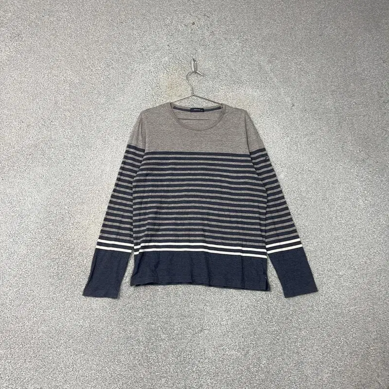 Haggis Stripe Logo Grey Long Sleeve Tee 105