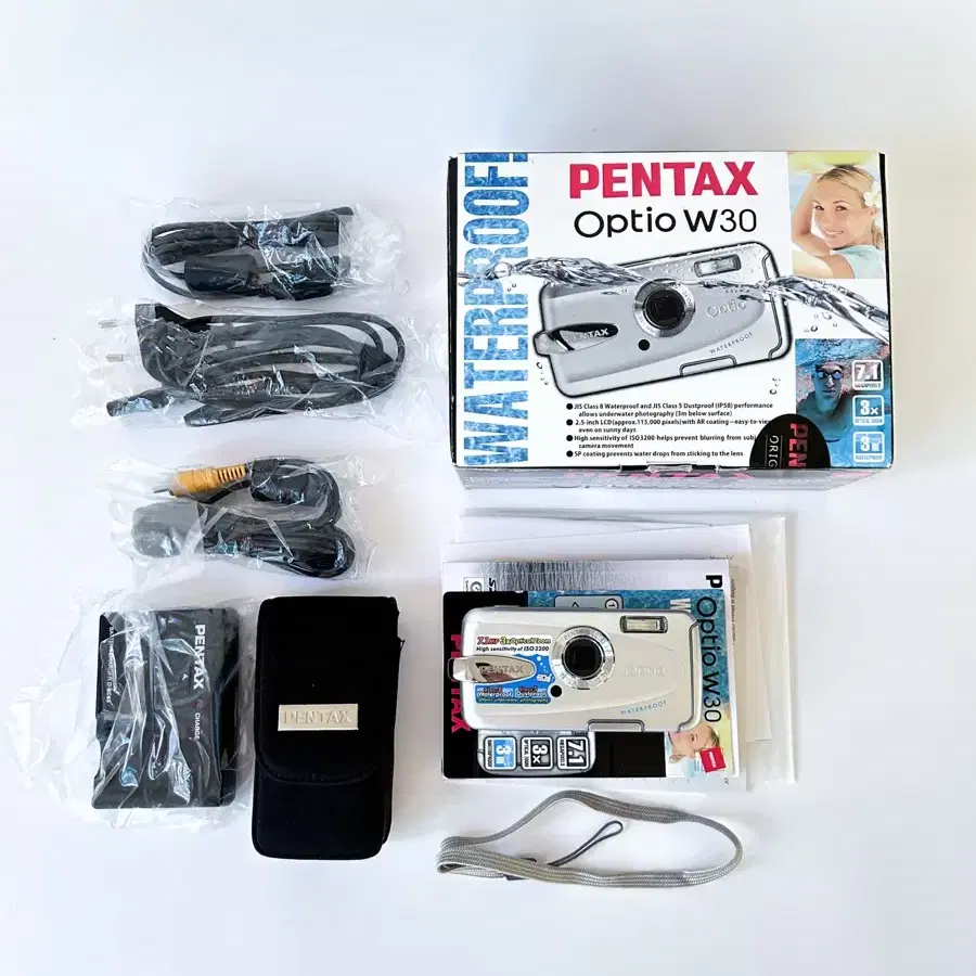 방수!) 펜탁스 옵티오 W30 Pentax Optio 빈티지 디카 카메라