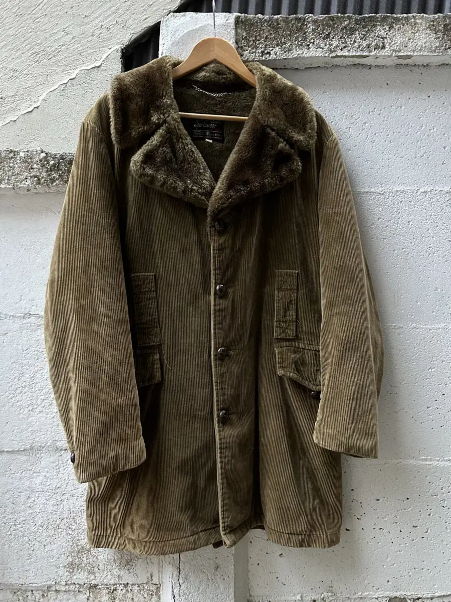 70s USA Original SEARS Corduroy Puffer Drizzler Jacket 100s