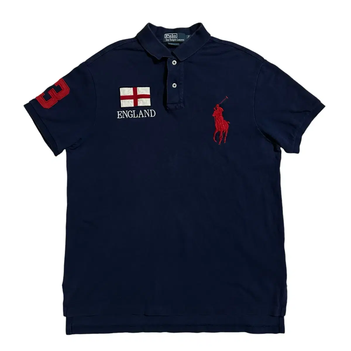 Polo Chiefkeep England Navy Karate (L)