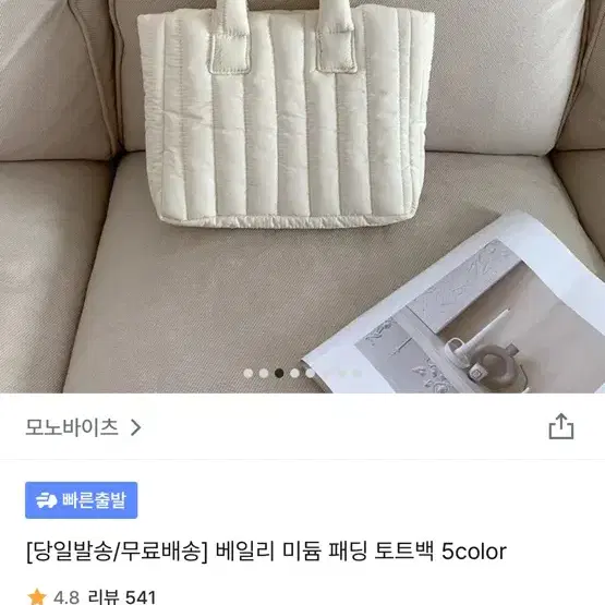 지그재그 모노바이츠 패딩백