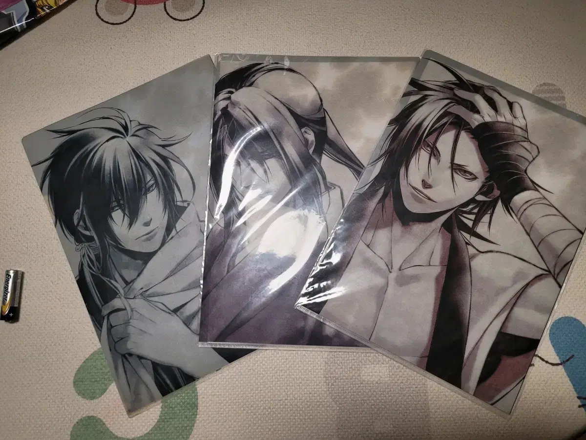 Set of 3 unsealed swag clear files