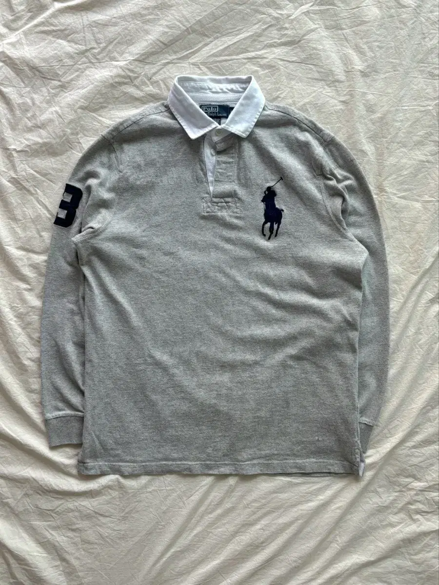 Polo Ralph Lauren Rugby Tee Gray Big Pony M