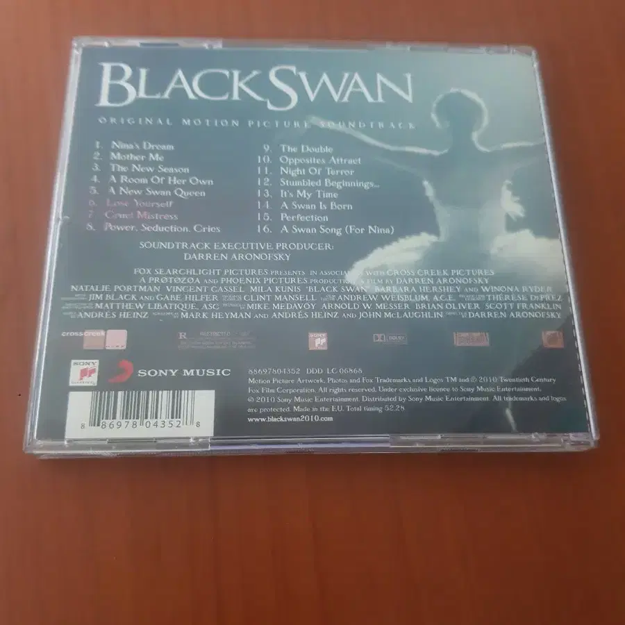 OST 영화음악cd Black Swan 블랙스완 수입씨디 수입cd