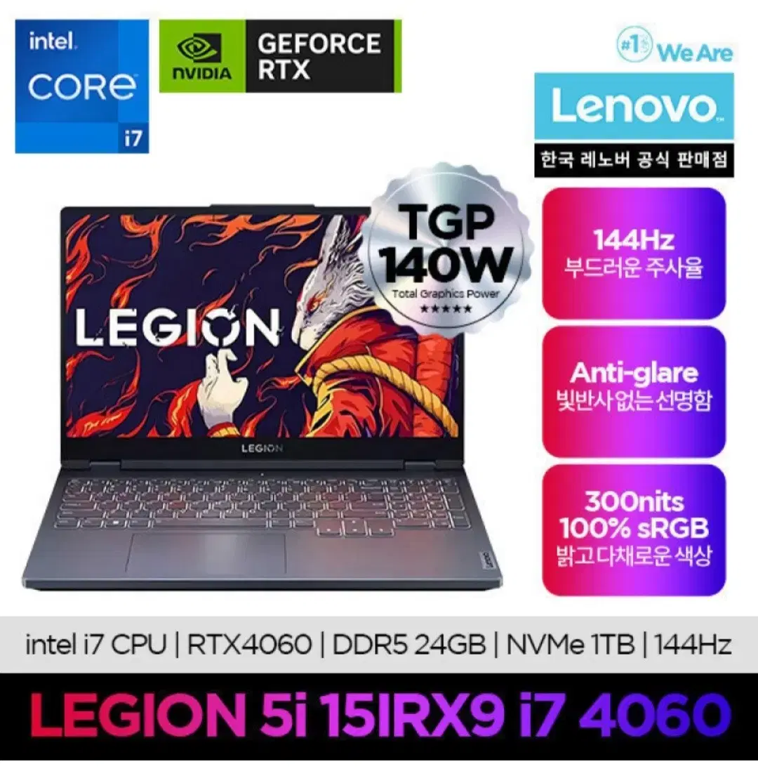 Legion Gaming Laptop Legion 5i 15IRX9 (Unsealed, New)