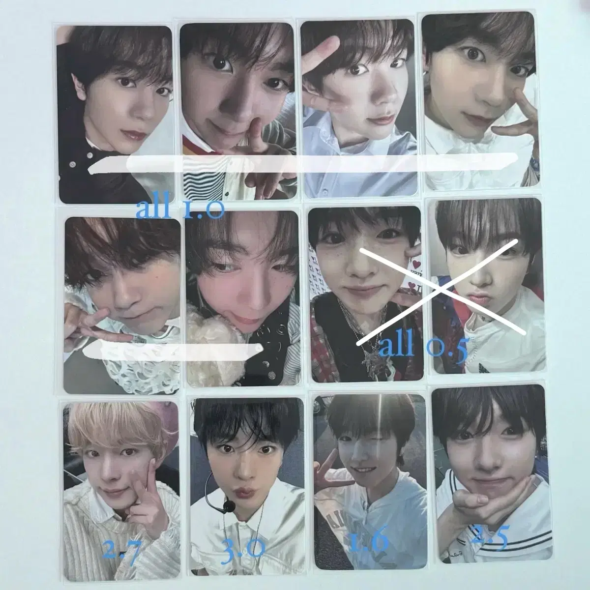 NCT wish Yuushi sion Sakuya riku Ryo photocard ktwon4ubeatroadsteadywithmuu