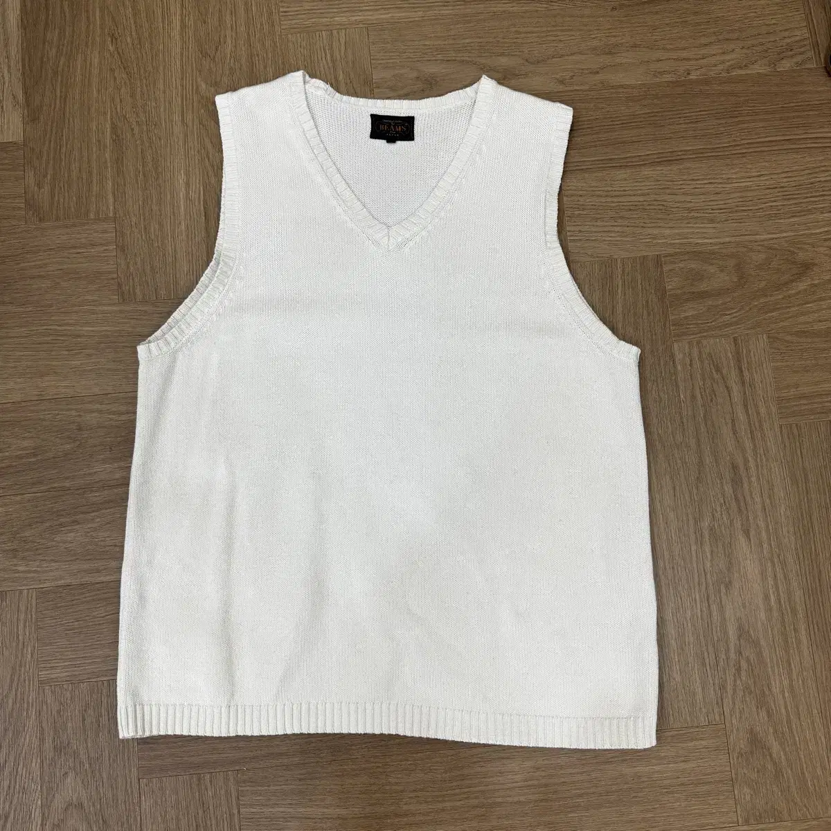 Beams Plus Ivory Cotton Vest XL