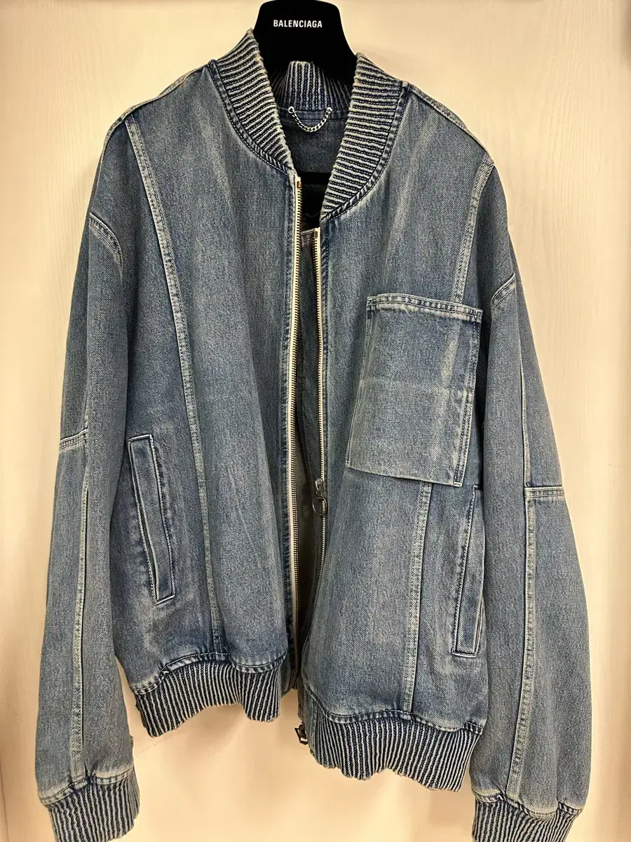 [52] 22ss Solid Homme Denim Bomber