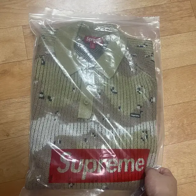 Supreme Small Box Polo Sweater Desert Ca