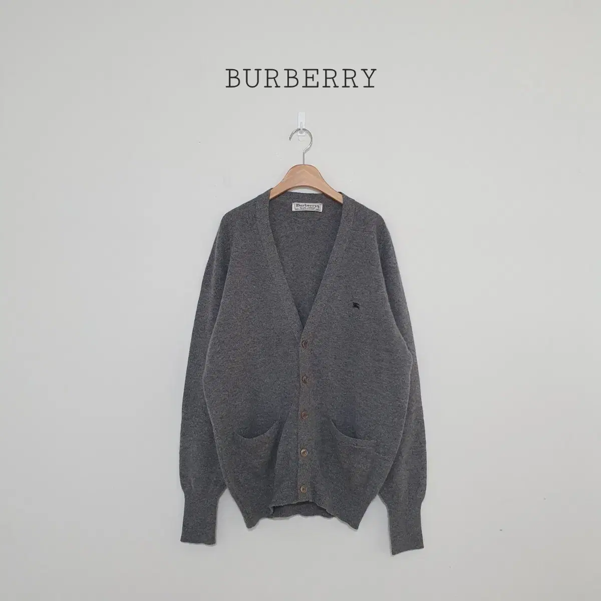 No.24112407 BurberryBurberryGrayCardiganRamsWool L