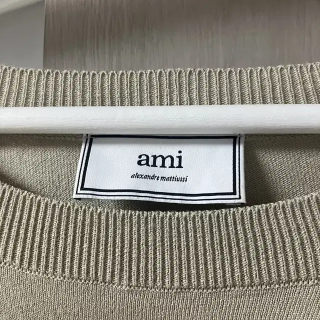 [XL] ami 아미 베이지 니트