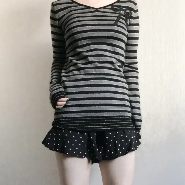 Stripe pattern knit