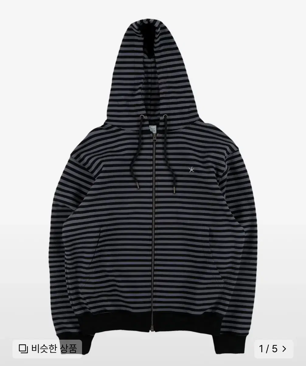 TheColdestMoment TCM stripe hooded zip-up L