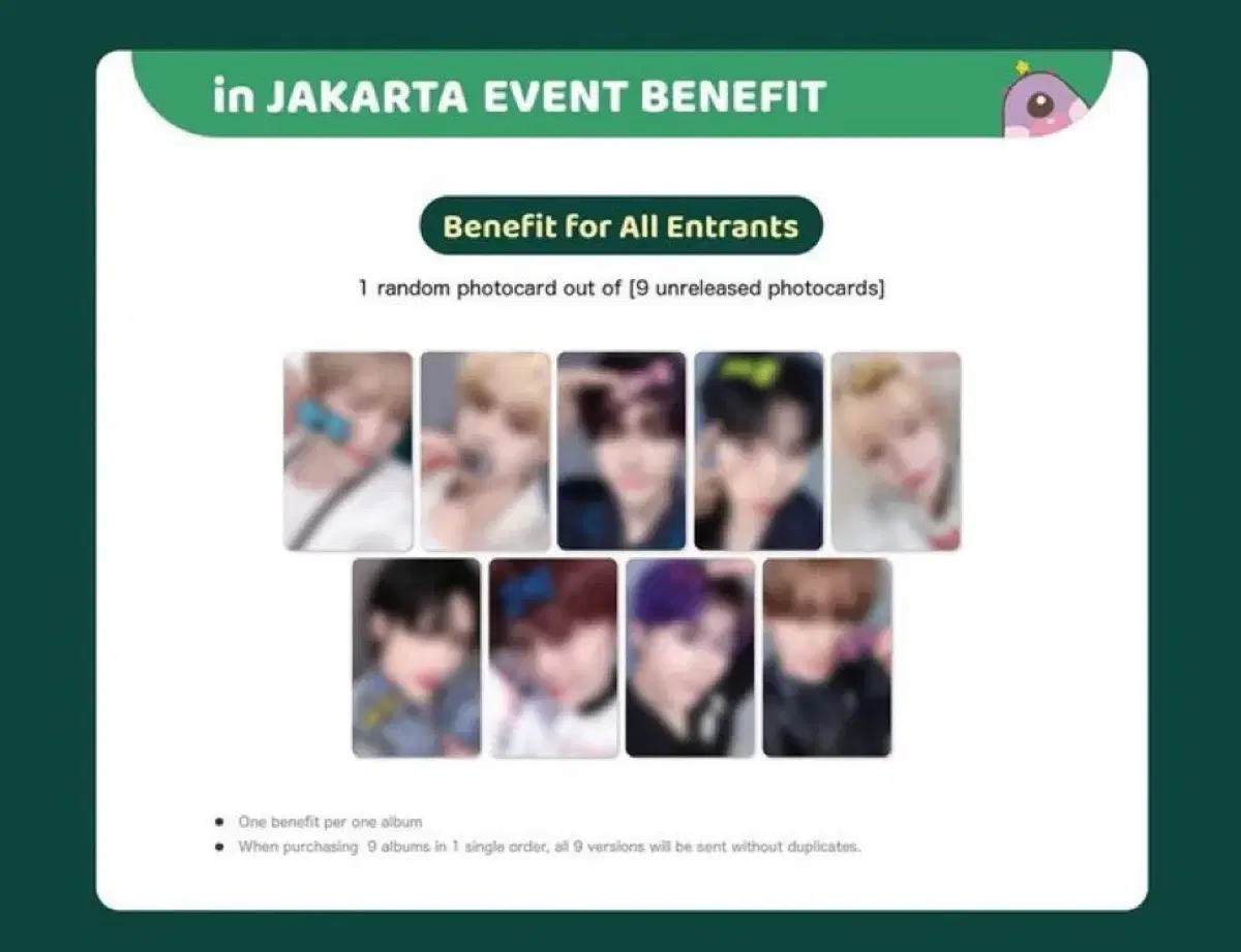 zerobaseone zb1 jakarta unreleased photocard set wts