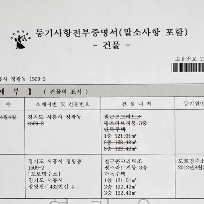 경기도 시흥시 정황동 1509-2 번지 (건물매매)