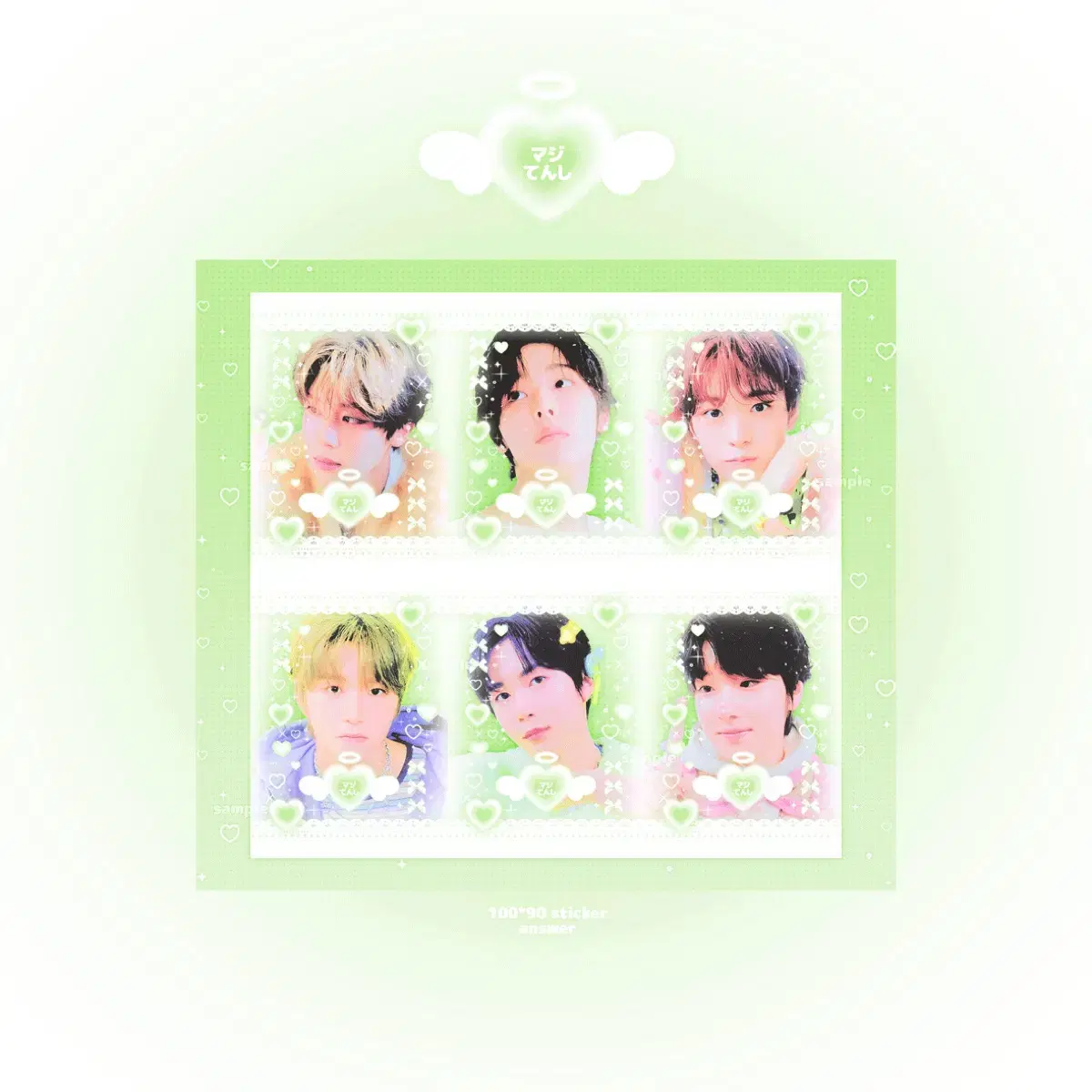 NCT Wish unofficial goods purikura stickers