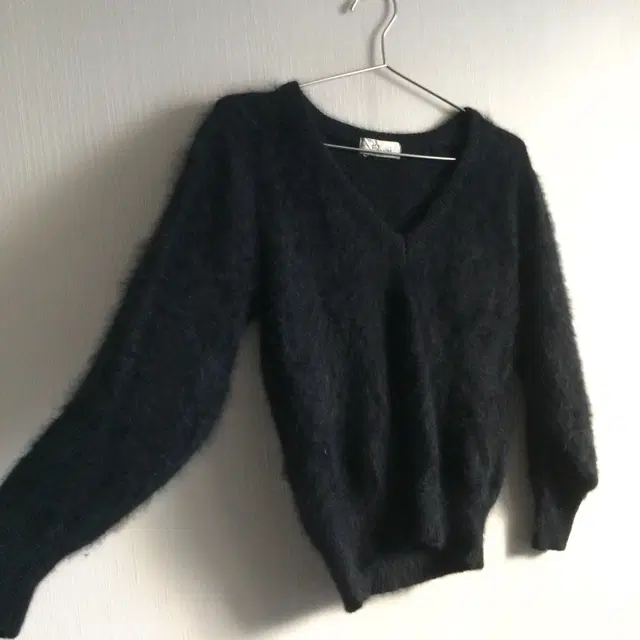 Angora v neck knit