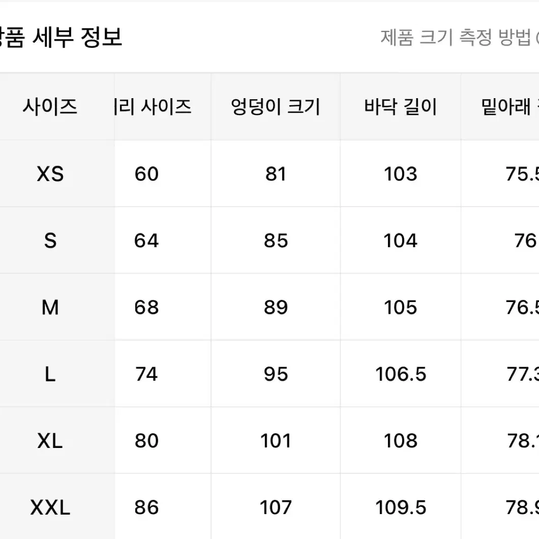 워싱 청바지 2벌 일괄 L