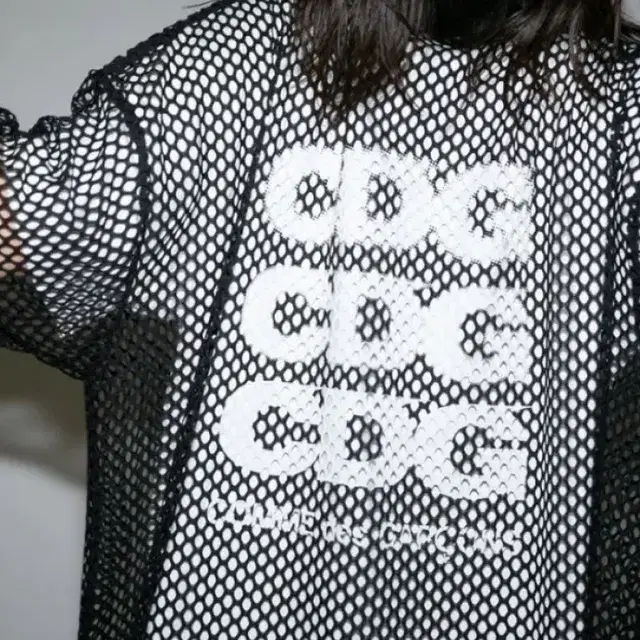 꼼데가르송 CDG OVERSIZED MESH T-SHIRT 오버사이즈 메