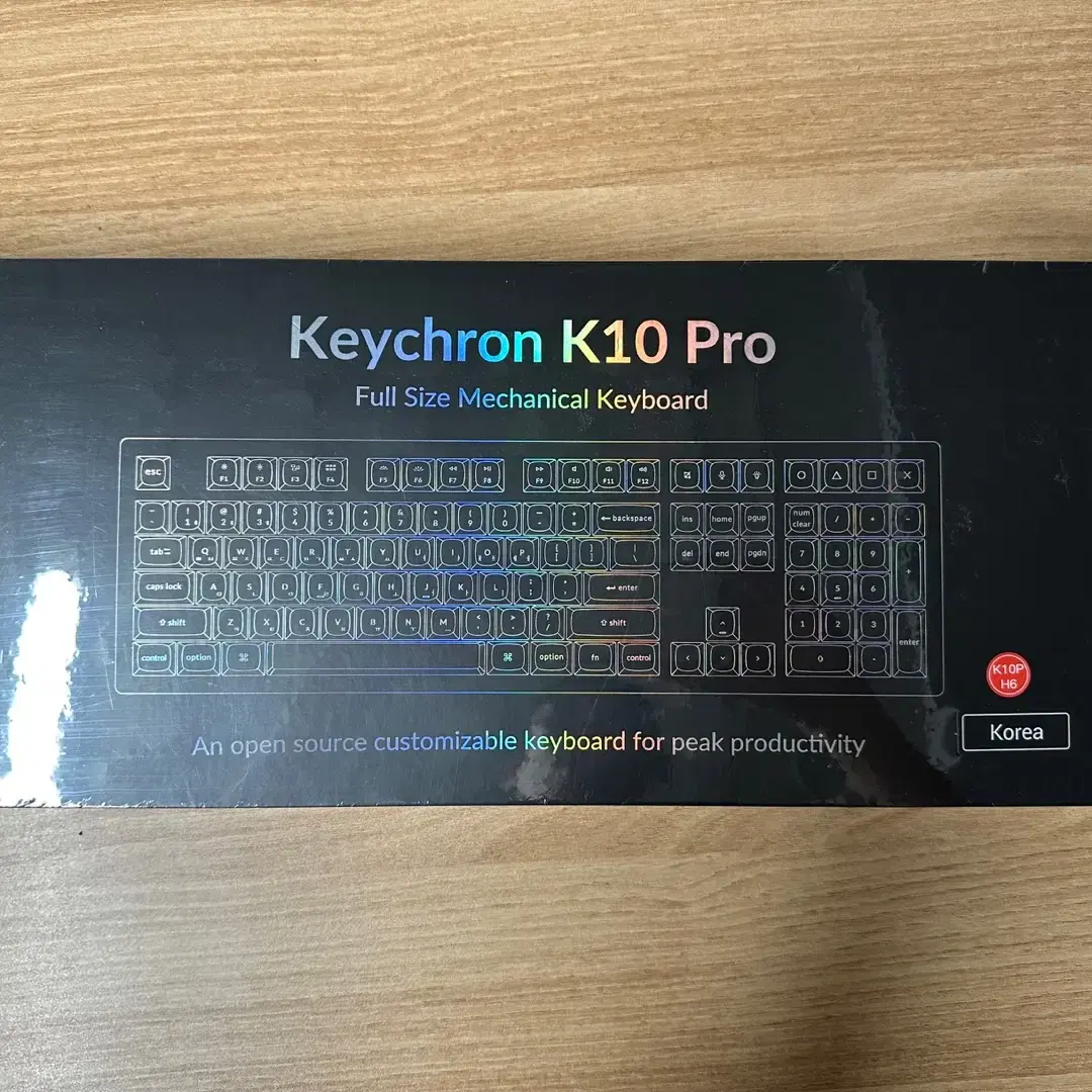 새상품) 키크론 K10 PRO 블랙 RGB 저소음적축 유무선 기계식키보드