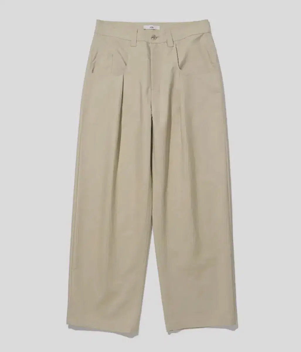 Milo Archive Sand Beige Chino Tucked Pants L Cotton Pants