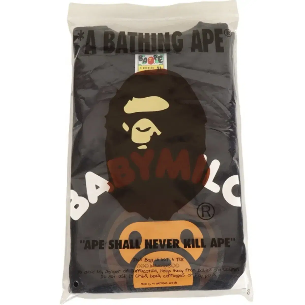 베이프 A BATHING APE 마일로 일본 반팔 티셔츠 블랙