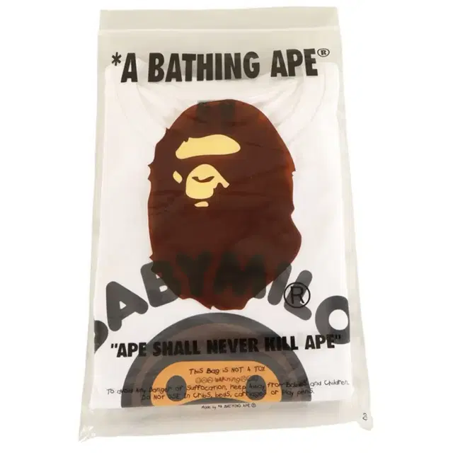 베이프 A BATHING APE 마일로 일본 반팔 티셔츠 화이트