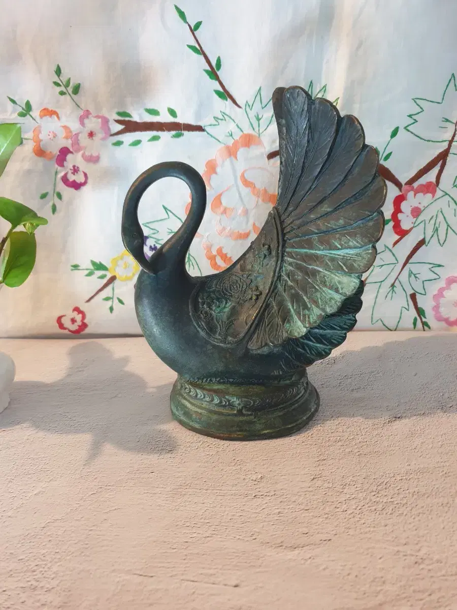 Taxo) Antique Swan Bronze.antique.antique.ornaments.bronze.swan