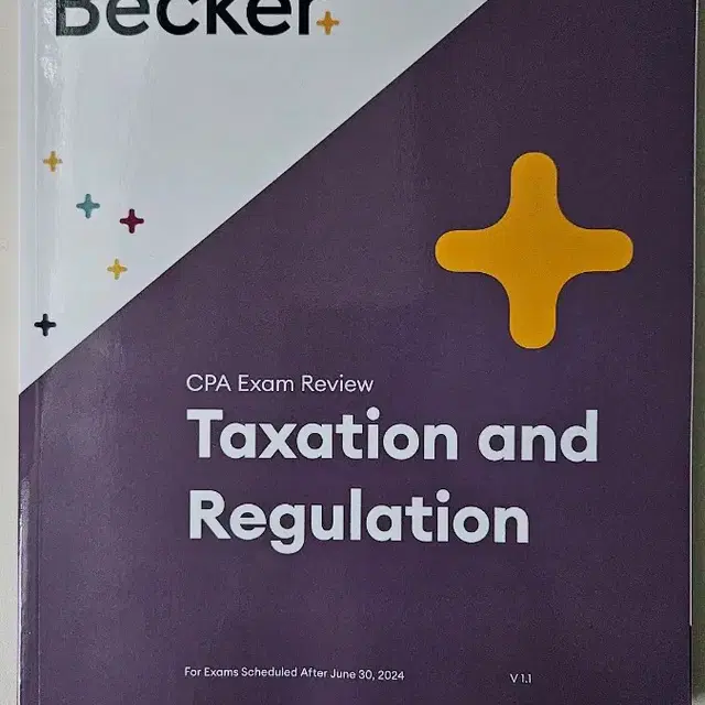 베커 AICPA 최신교재 TAX REG