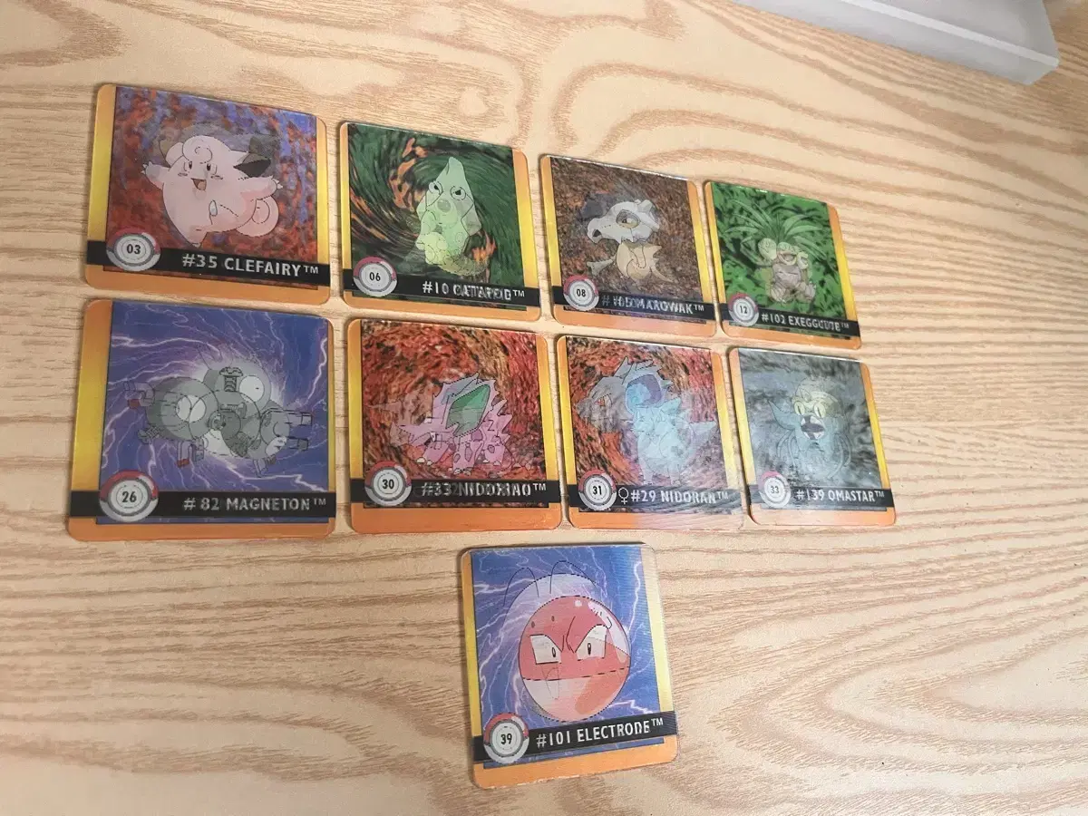 Pokémon 1995 lenticular chip bulk sells