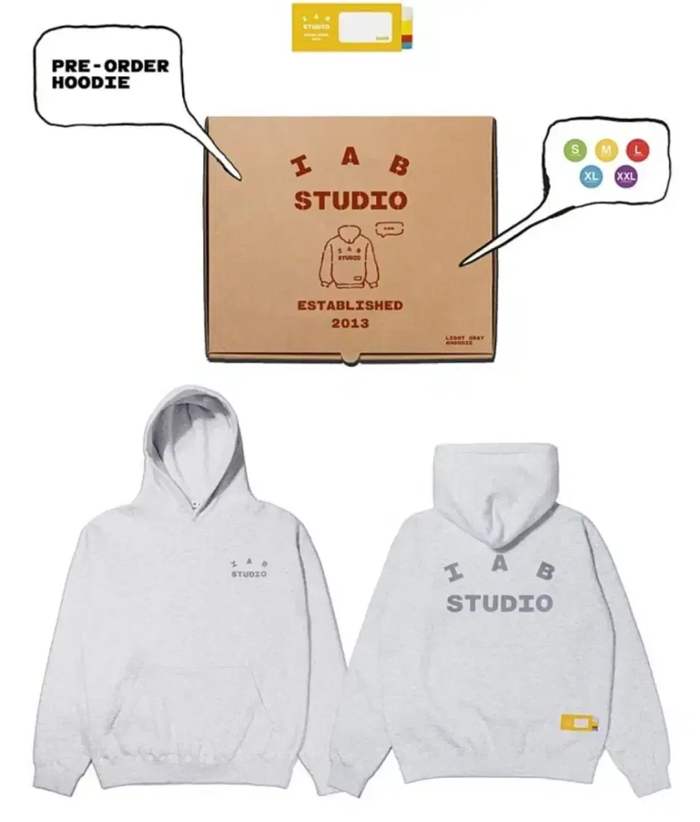 [NEW]iapp studio hoodie light gray M