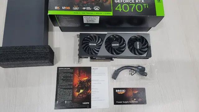 RTX 4070ti Inno3D 판매합니다.