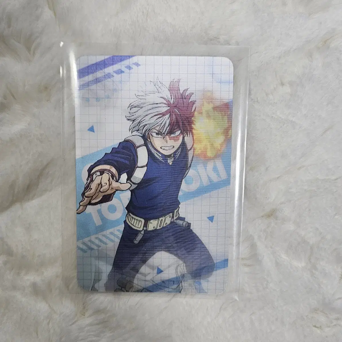 Hiroaka Nahia Lanticular kard Todoroki Iida Anime Collaboration Cafe Pre-order Benefit