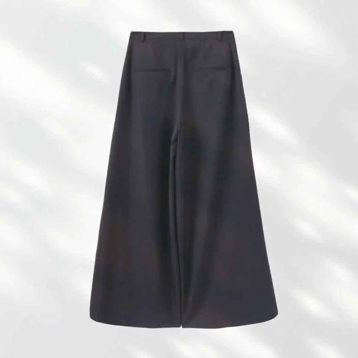 [PIEMUU] Wide two tuck slacks_dark navy