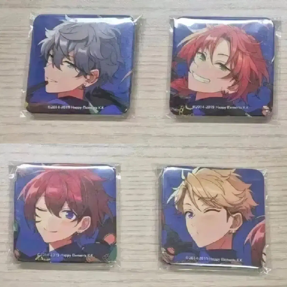 Anstar Knights Trip Square Can Badge Senareo Tsukasa Arashi