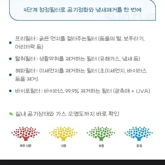 공기청정기(벽걸이,새상품,여유필터2개포함)