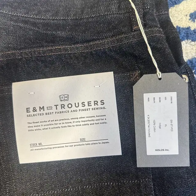 엔즈앤드민즈 5 Pockets Denim 인디고 XL