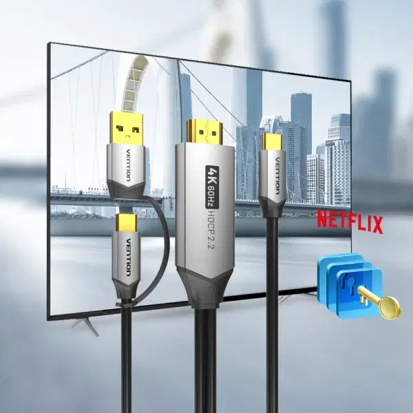 충전지원 C타입 to HDMI 미러링 케이블 1.5m