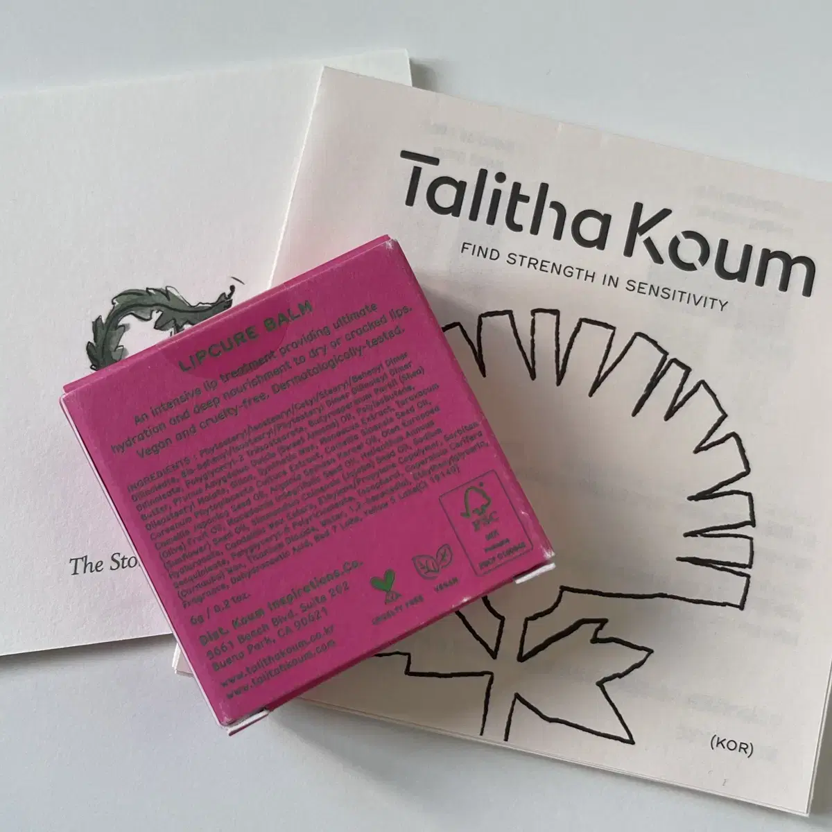 Talitha Koum 립큐어 밤 새상품