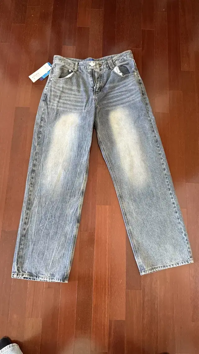 데케트 Mid Rise Wide Jeans CRBlue2 32 새상품