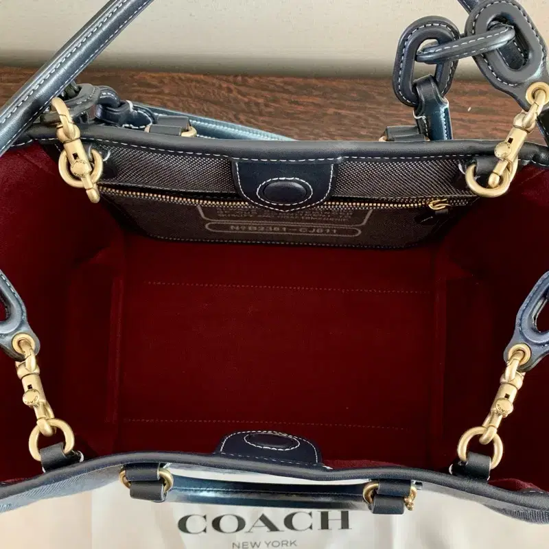 코치 COACH 리스 토트 28 캔버스 쇼퍼백 숄더백 더스트백 포함