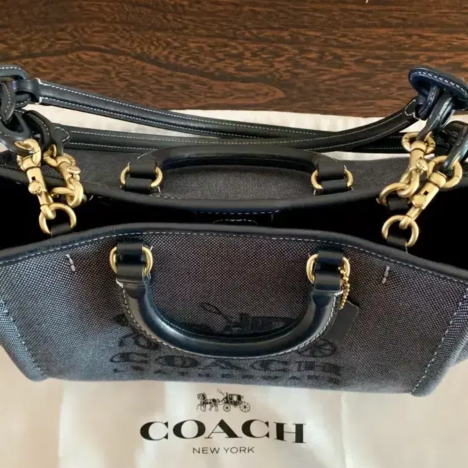 코치 COACH 리스 토트 28 캔버스 쇼퍼백 숄더백 더스트백 포함