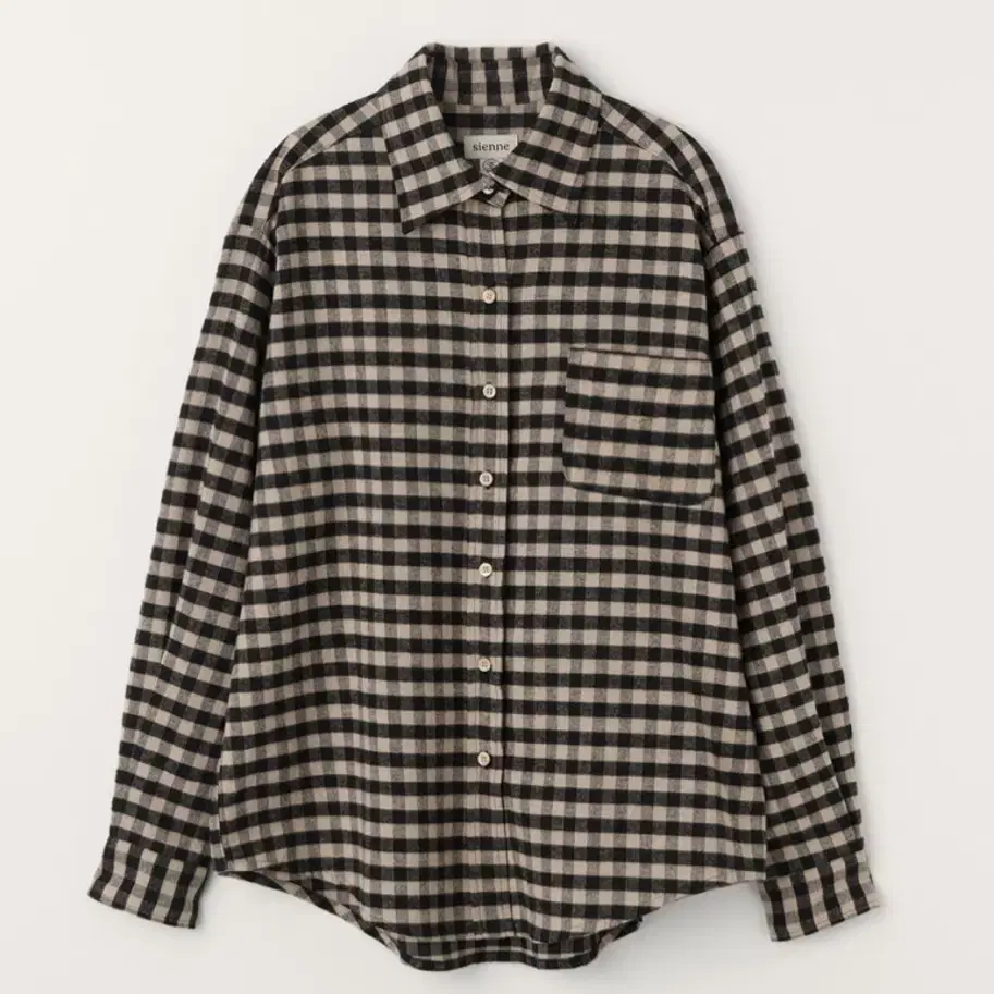 새상품)시엔느 베이커 체크셔츠 베이지(Baker check shirt