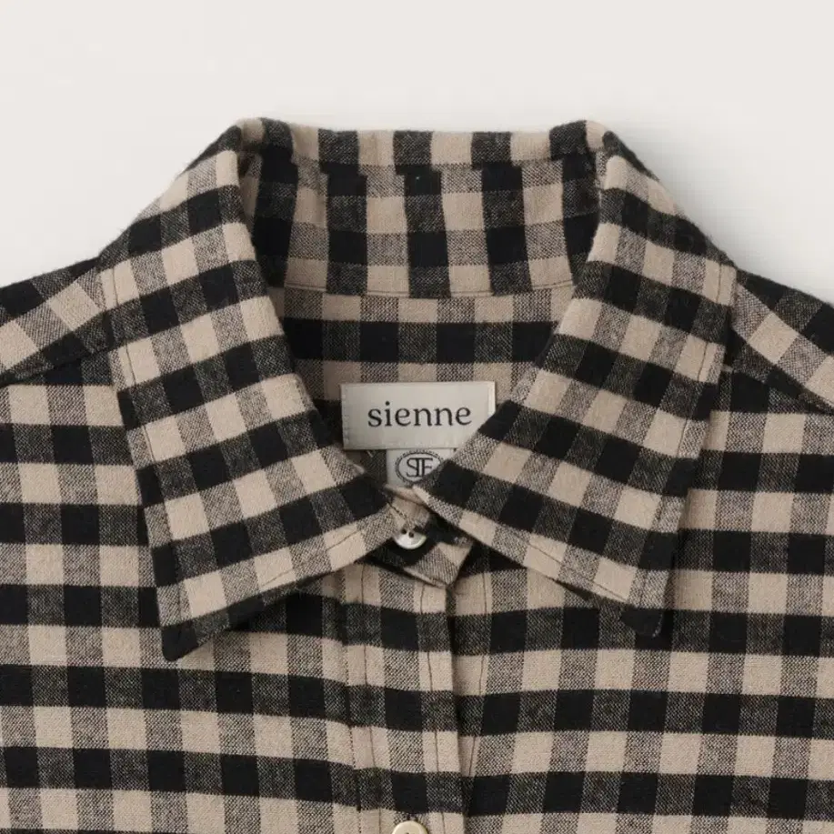 새상품)시엔느 베이커 체크셔츠 베이지(Baker check shirt