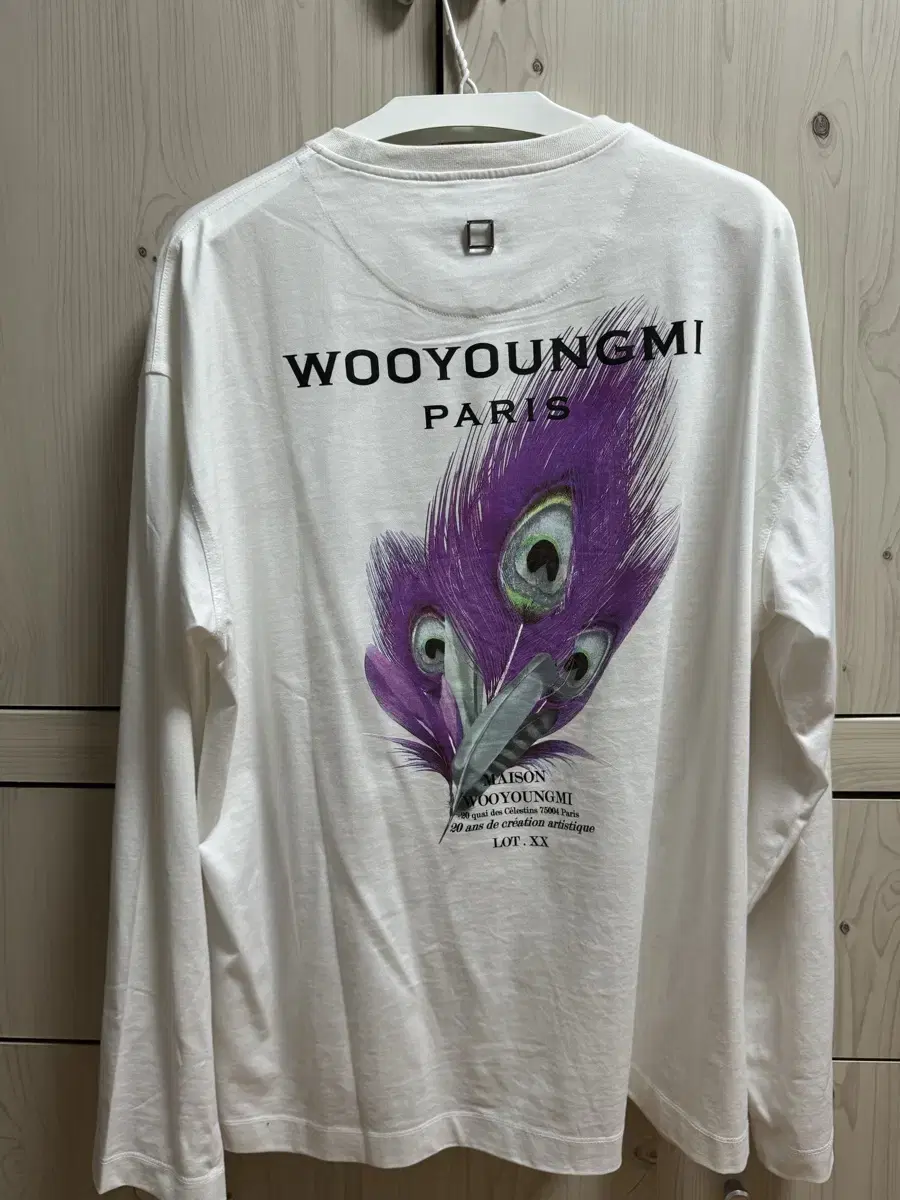 (Genuine/48) Wooyoung Mi Feather Long Sleeve White