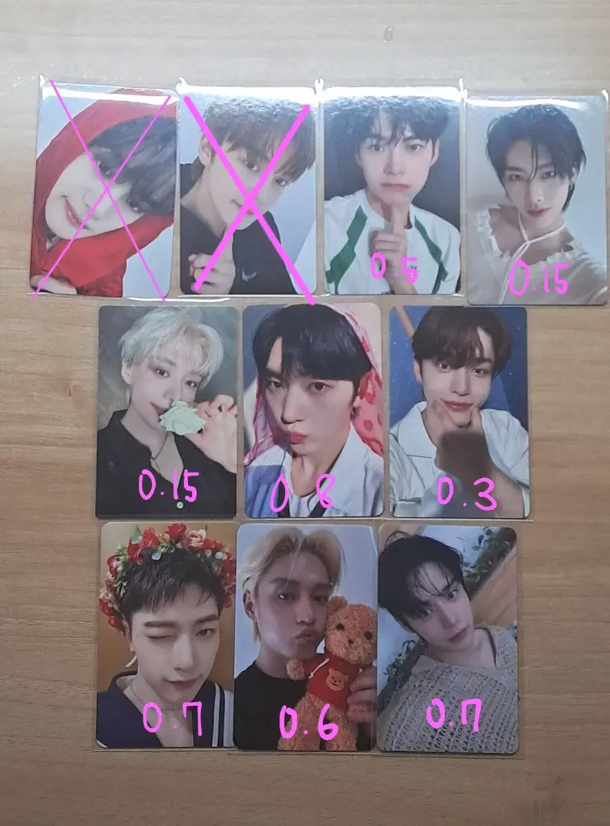 Zerobaseone photocard wts kim gyuvin sung hanbin seok matthew Kim Ji-yung ricky Alpo Unreleased Photocard