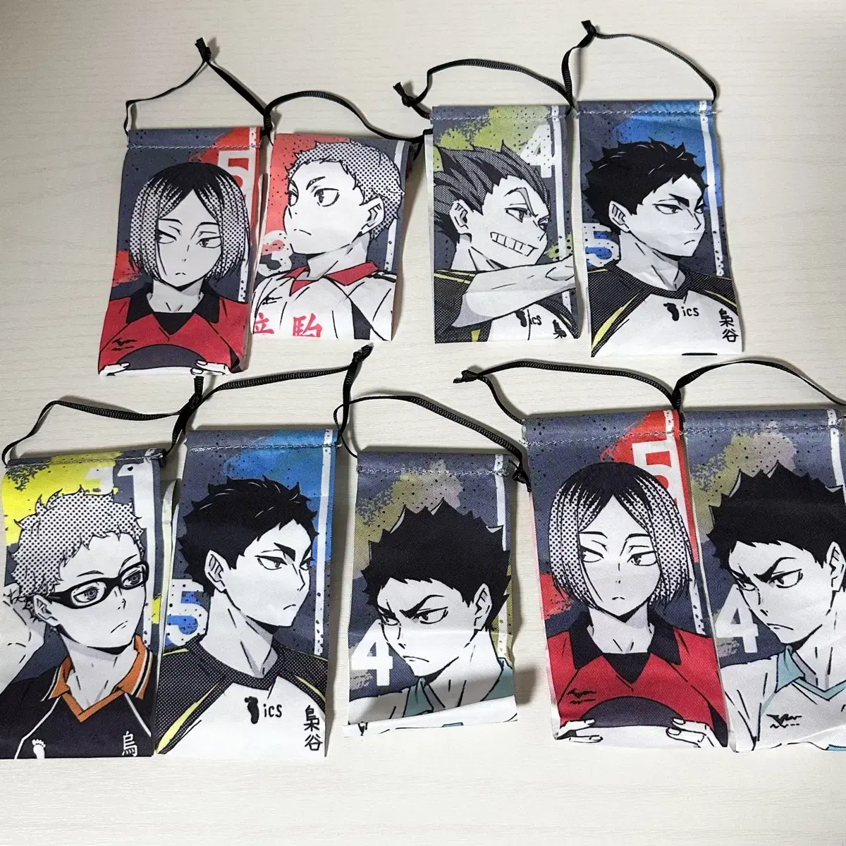 Haikyuu Garland Character Portraits Gacha wts Kuroyu Kenma tsuki Bokuto Oikawa